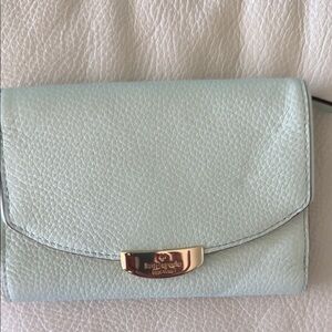 Kate Spade Brand New Mint Green Leather Wallet